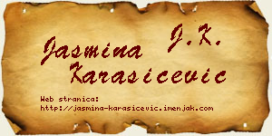 Jasmina Karašićević vizit kartica
